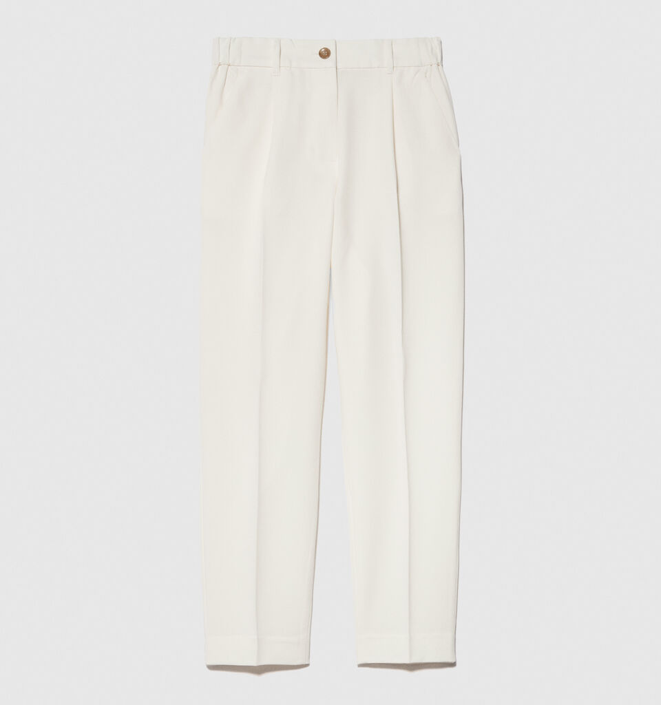 Solid color joggers - women's joggers - Creamy White | Sisley image number 6
